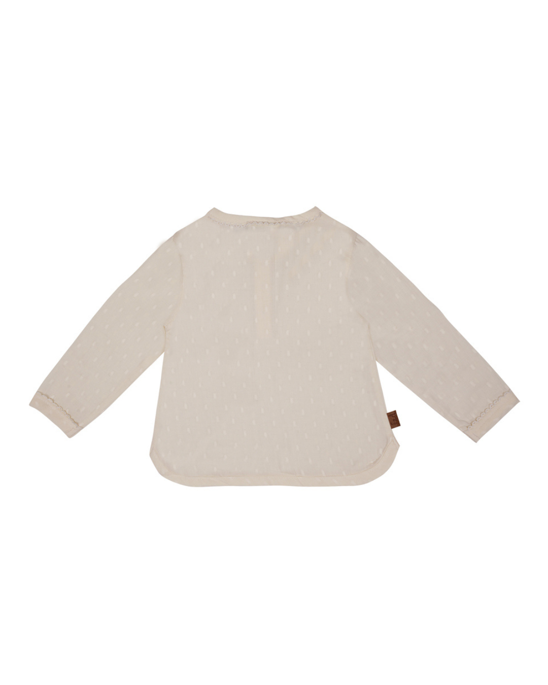 Blouse Dots Woven Cotton Ecru - Fijne Kleine