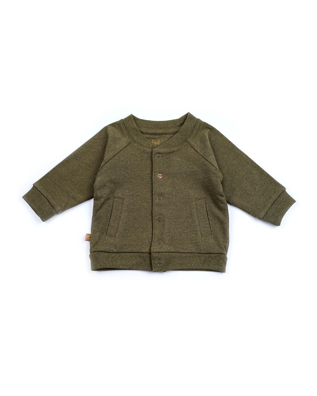 Gevoerd Vest Gemêleerd Khaki - Fijne Kleine