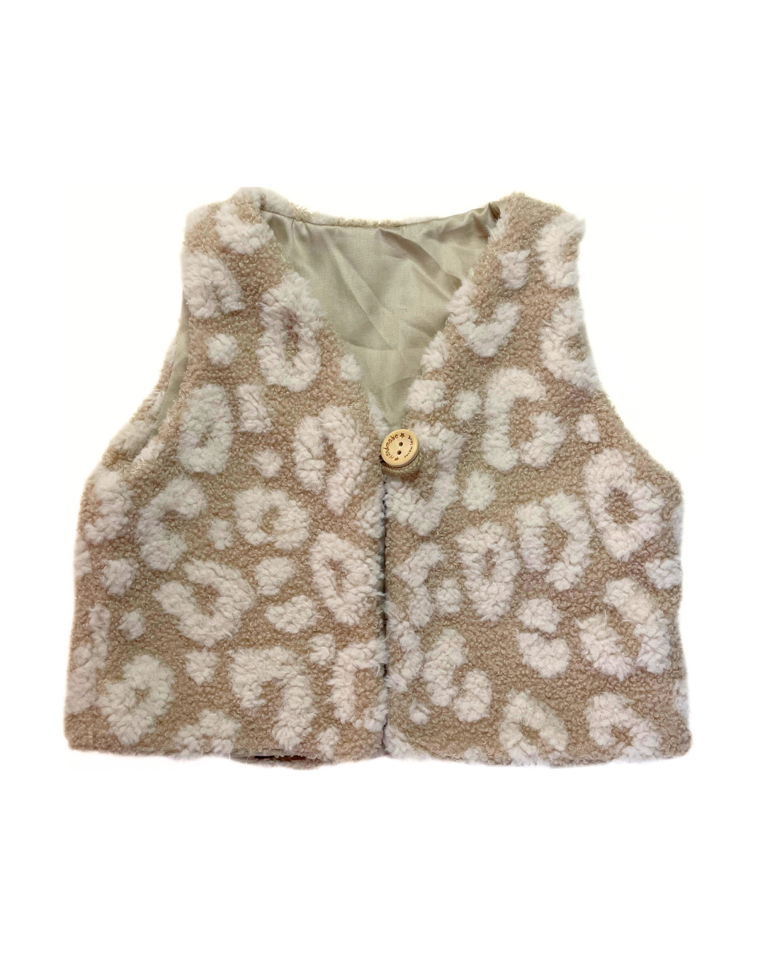 Gilet Leopard Beige