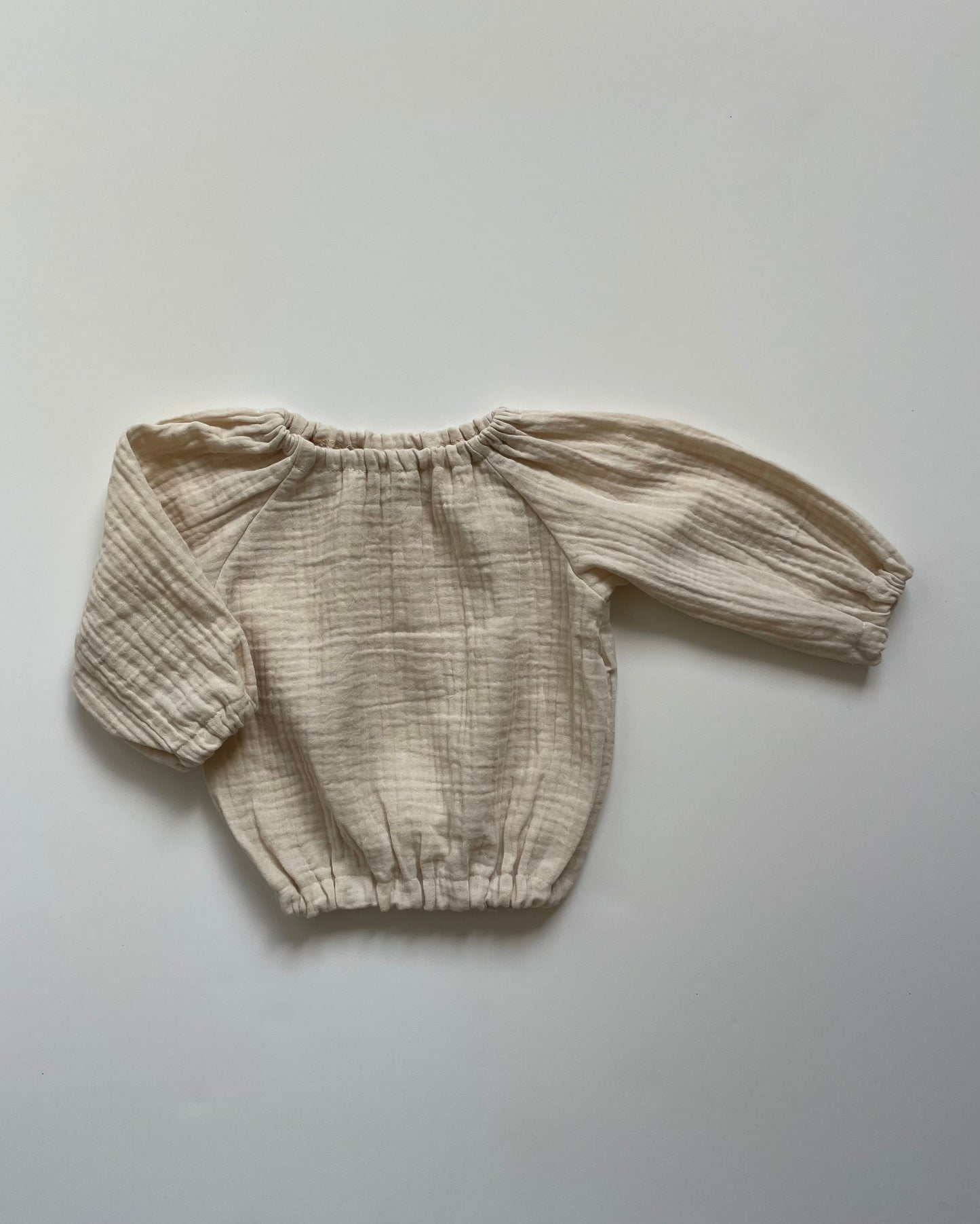 Blouse Oversized Mousseline Champagne - Fijne Kleine