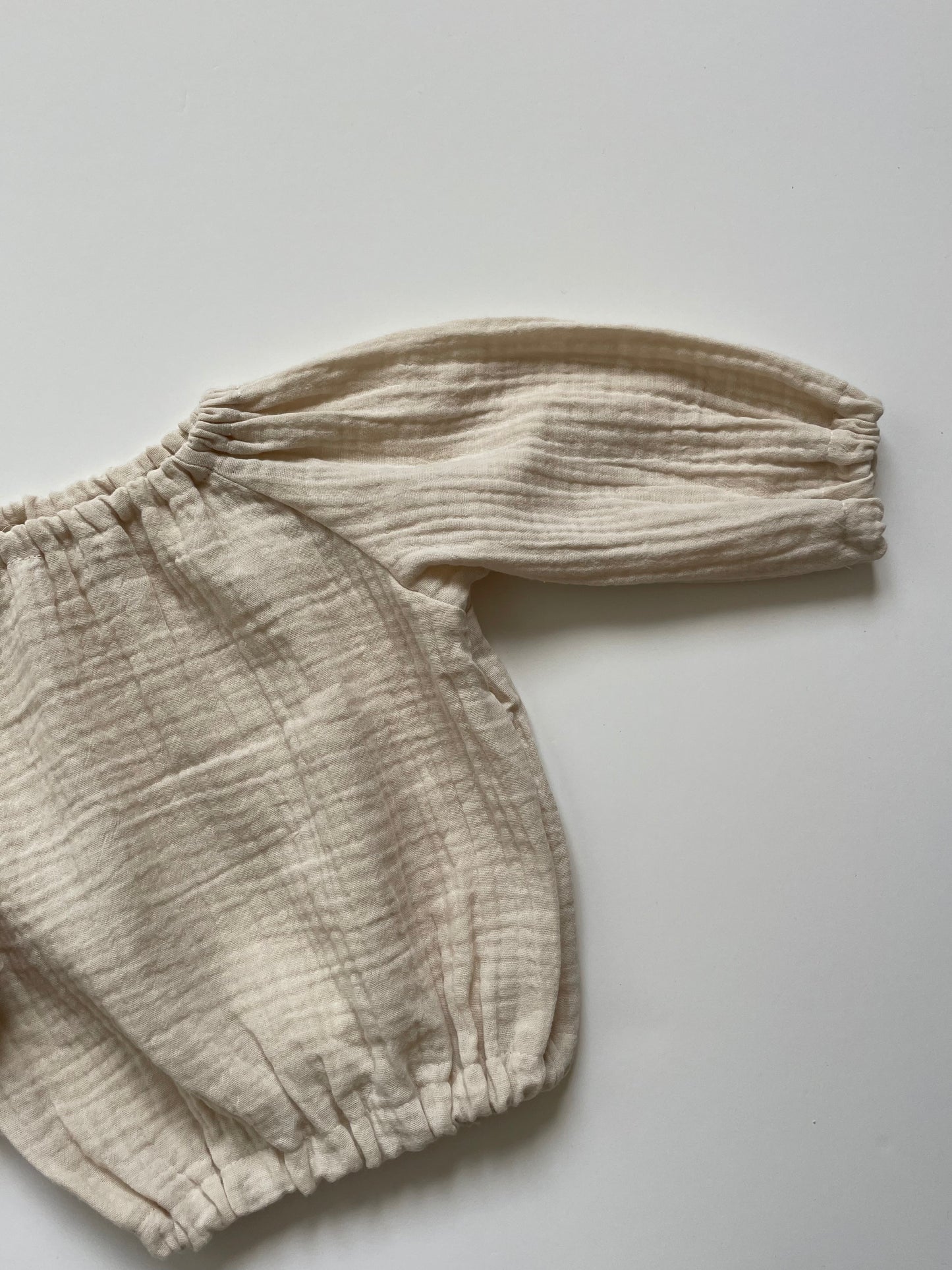 Blouse Oversized Mousseline Champagne - Fijne Kleine