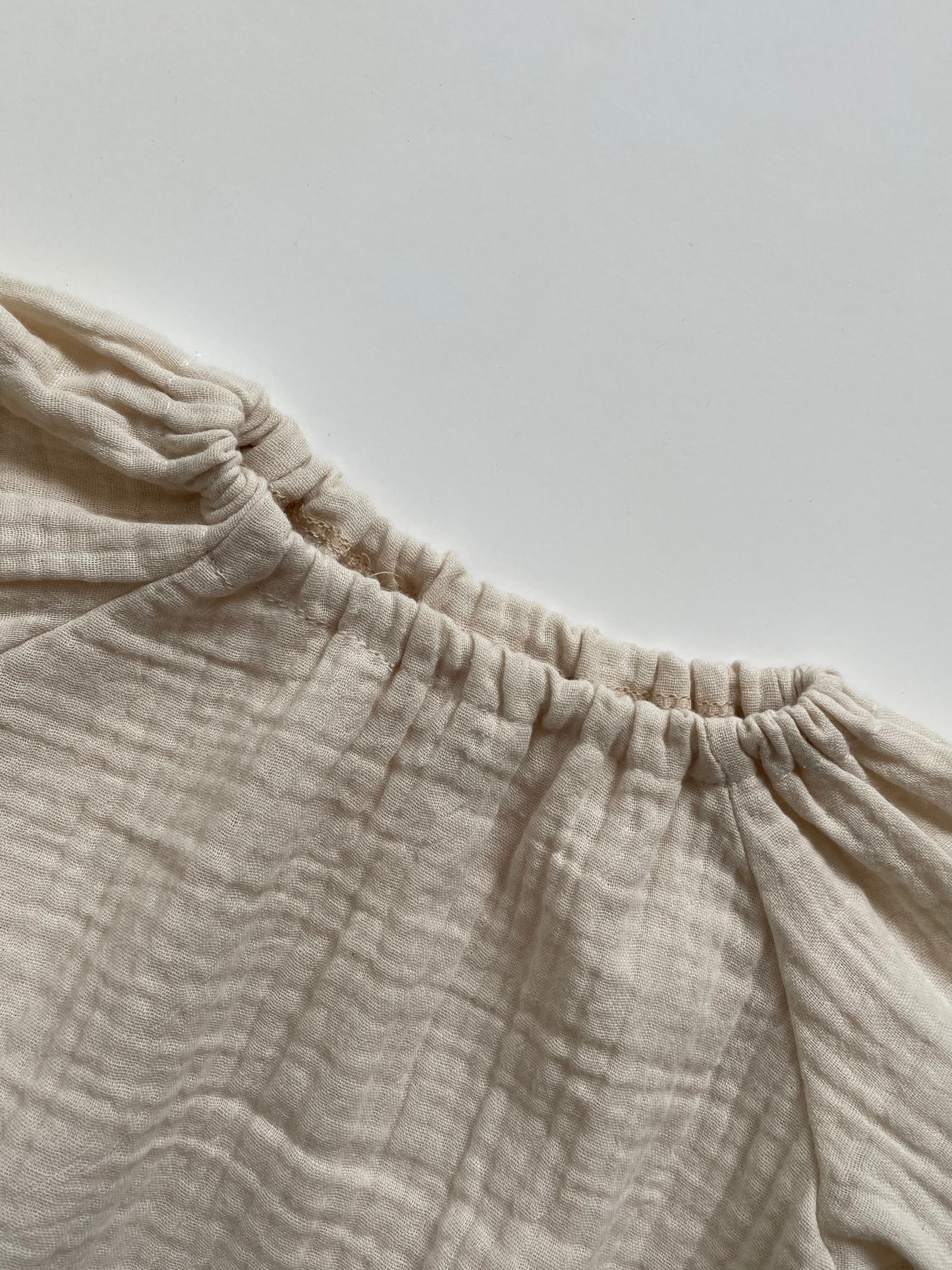 Blouse Oversized Mousseline Champagne - Fijne Kleine