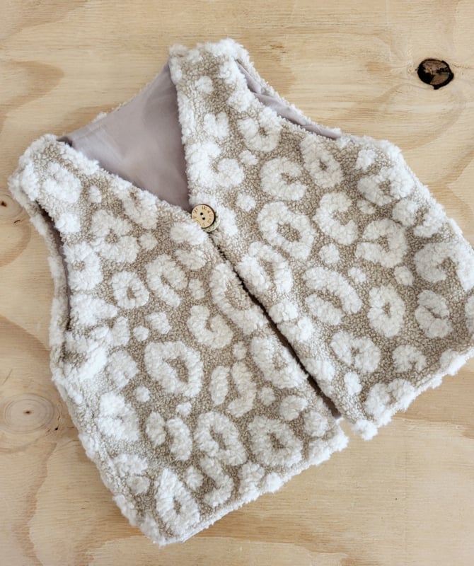 Gilet Leopard Beige