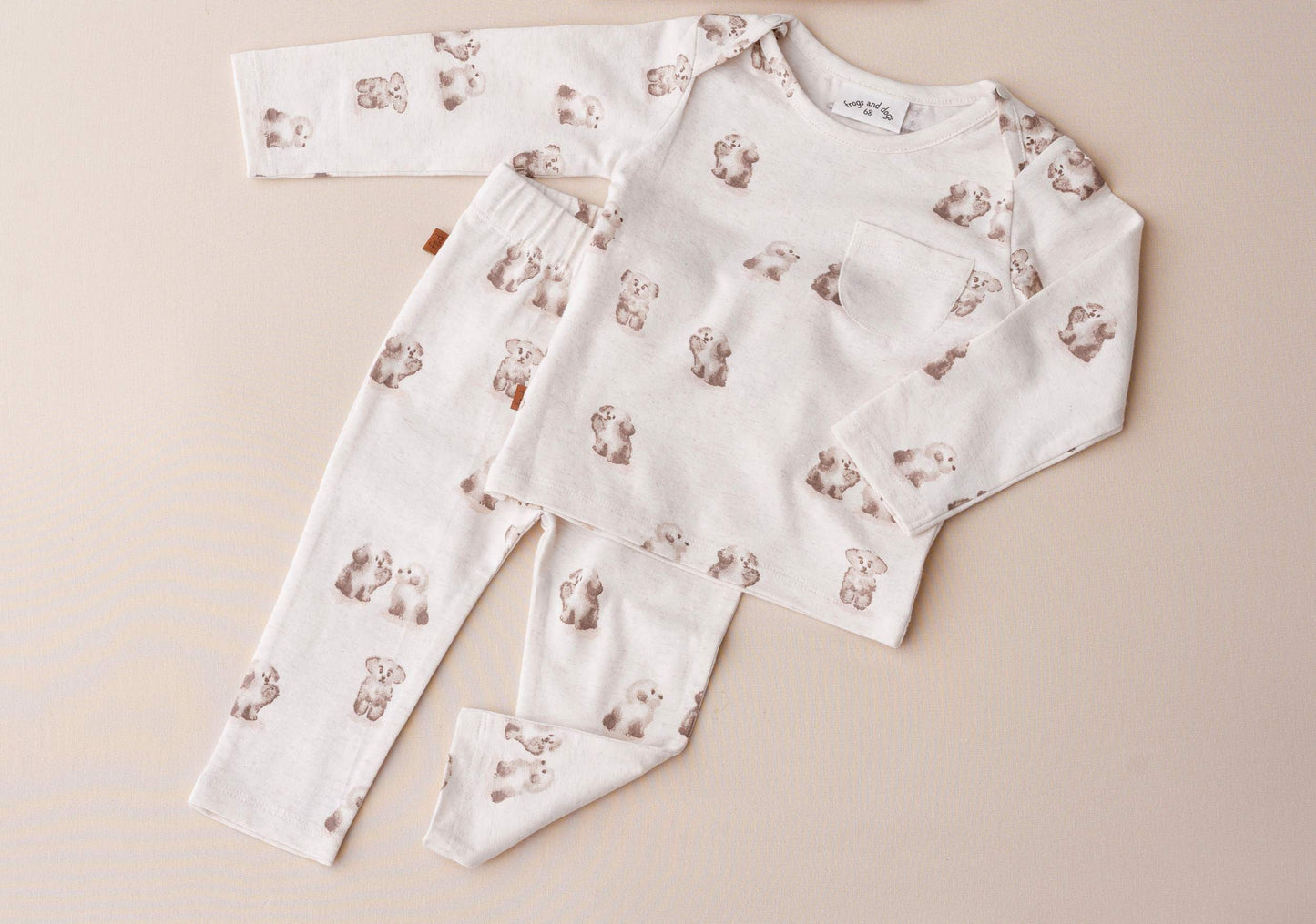Shirt Dogs Organic Off-White - Fijne Kleine