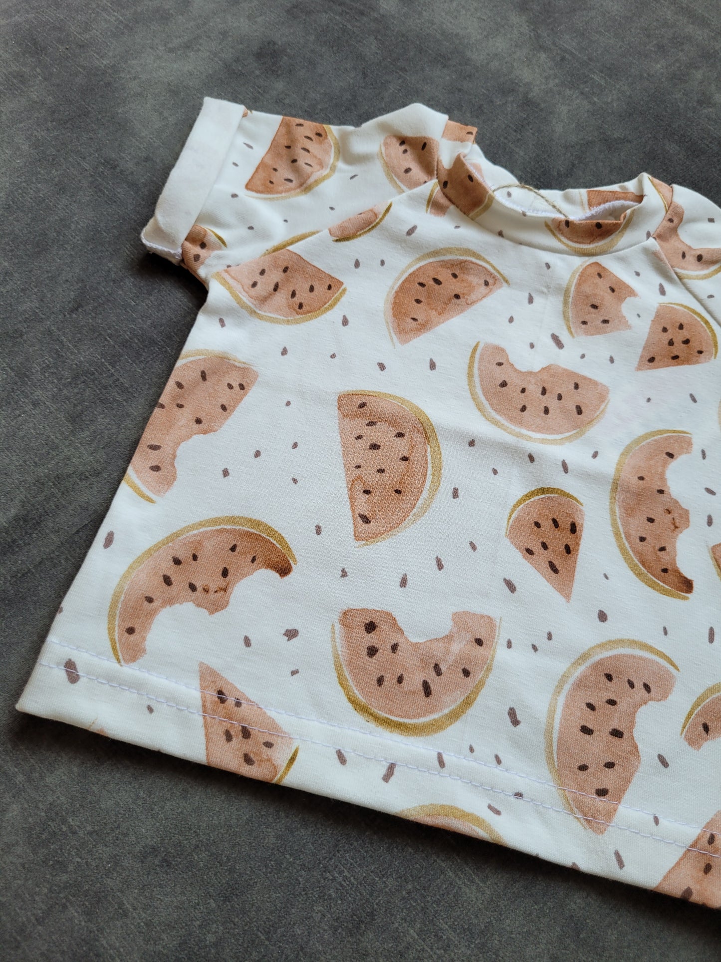 Raglan Shirt Meloen - Fijne Kleine