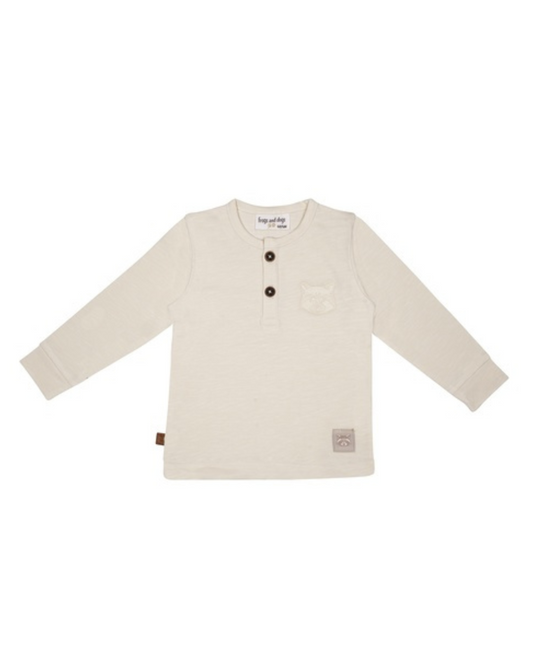 Raccoon Shirt Off-White - Fijne Kleine