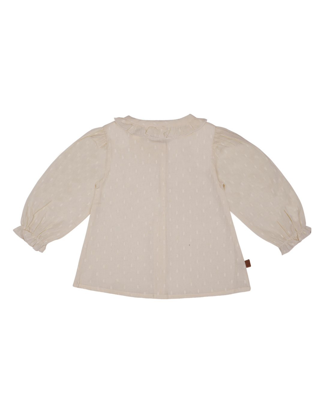 Blouse Dots Ruches Ecru - Fijne Kleine