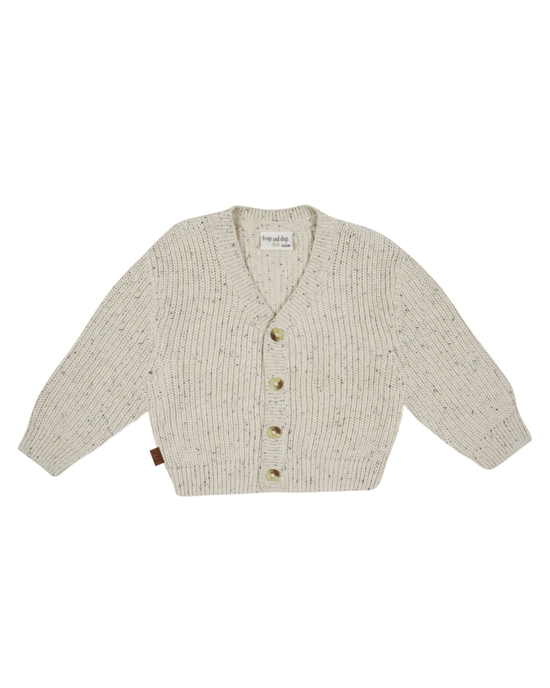 Vest Sprinkle Knitted Rib Ecru - Fijne Kleine