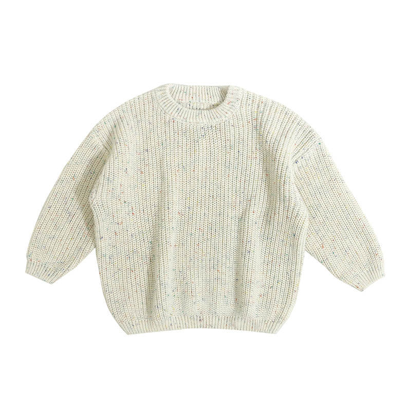 Oversized Trui Ecru Gemêleerd - Fijne Kleine