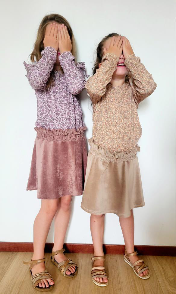 Rok Velvet Beige