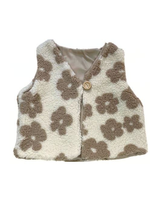 Gilet Bloem Ecru