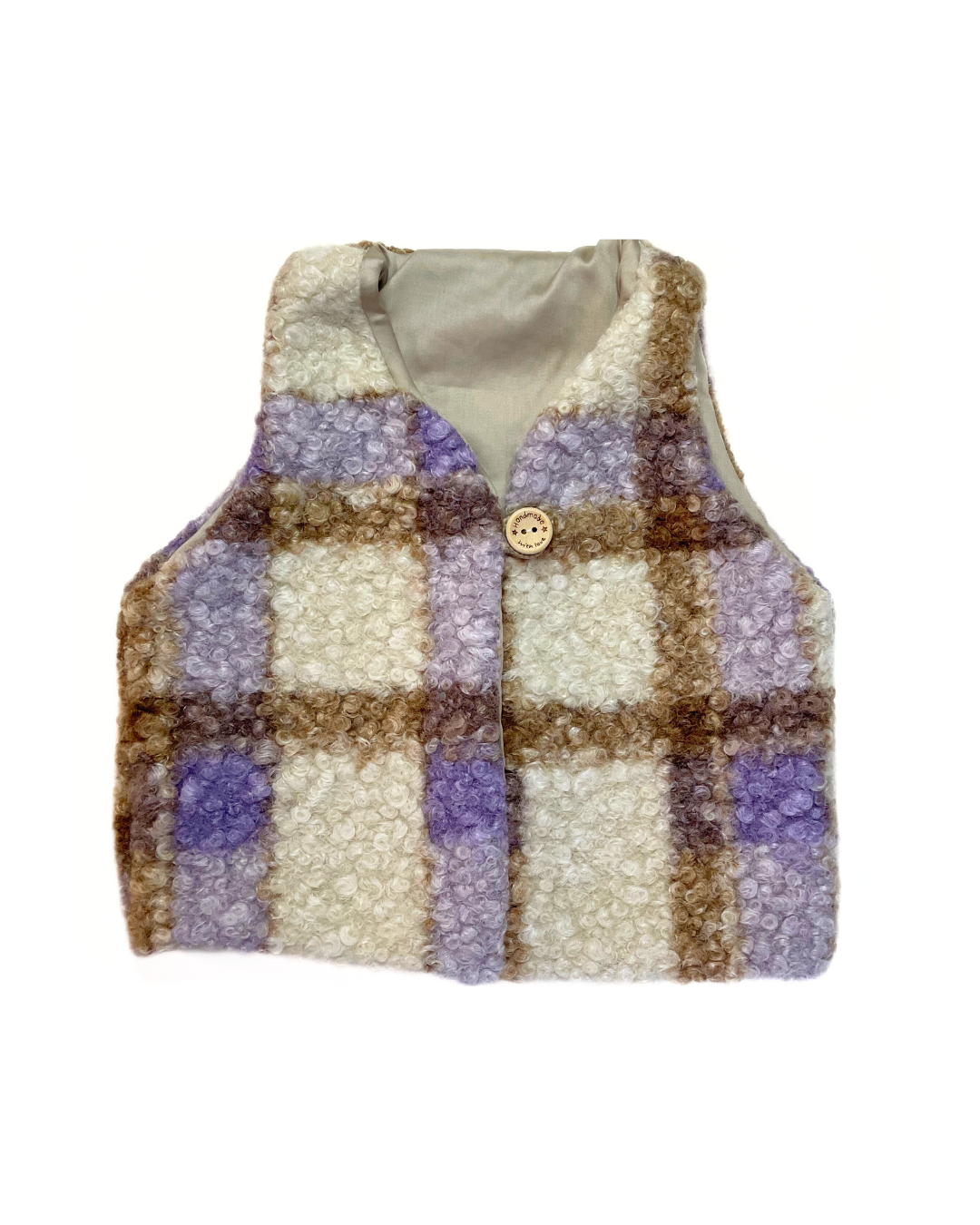Gilet Bouclé Lila