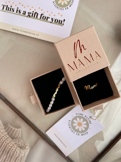 Mama Armband Zoetwaterparel