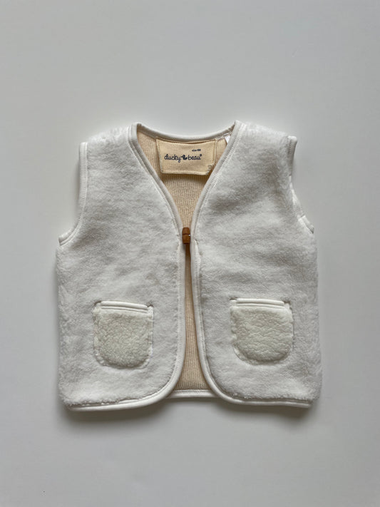 Teddy Gilet met Zakken - Fijne Kleine
