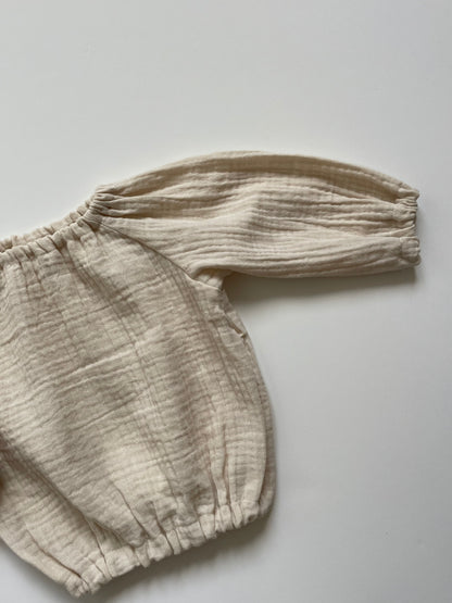 Blouse Oversized Mousseline Champagne