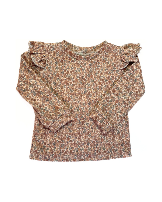 Longsleeve Bloem met Ruches