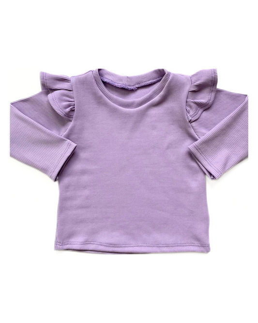 Longsleeve Rib Lila