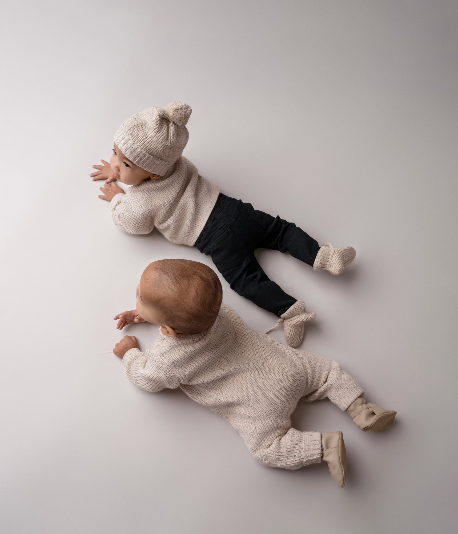 Boxpak Sprinkle Knitted Rib Ecru - Fijne Kleine