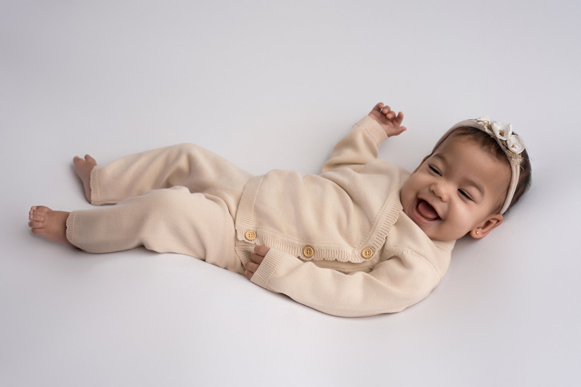 Knitted Pants Cappuccino - Fijne Kleine