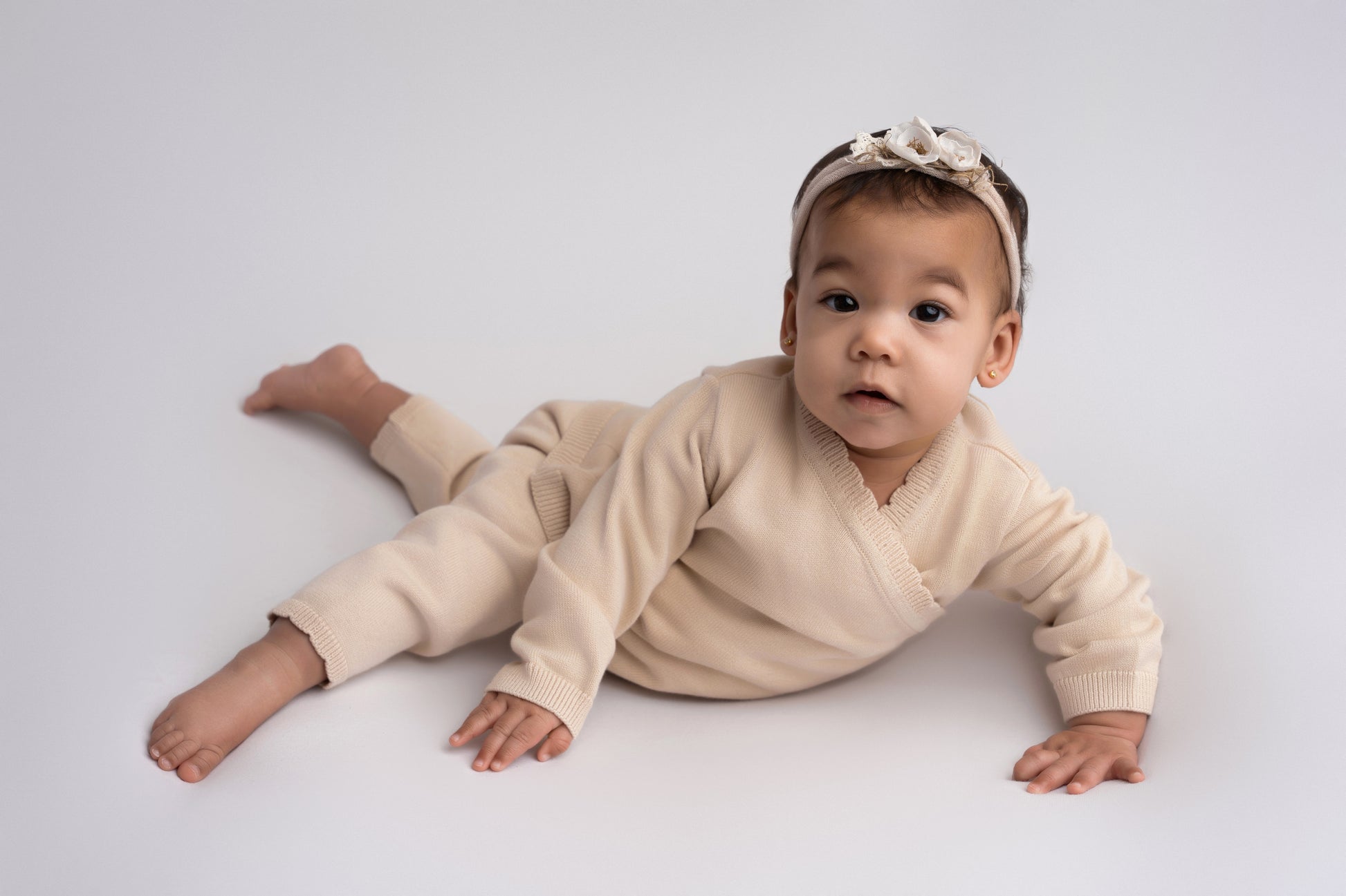 Knitted Pants Cappuccino - Fijne Kleine