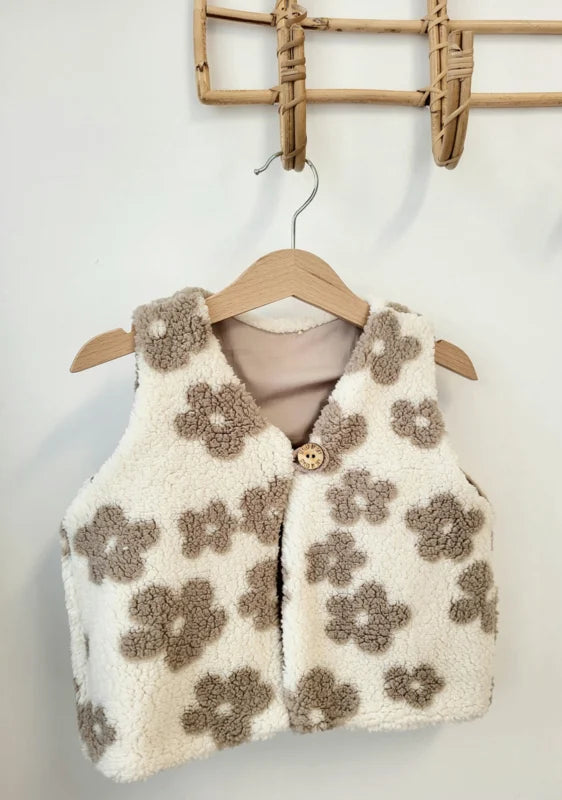 Gilet Bloem Ecru