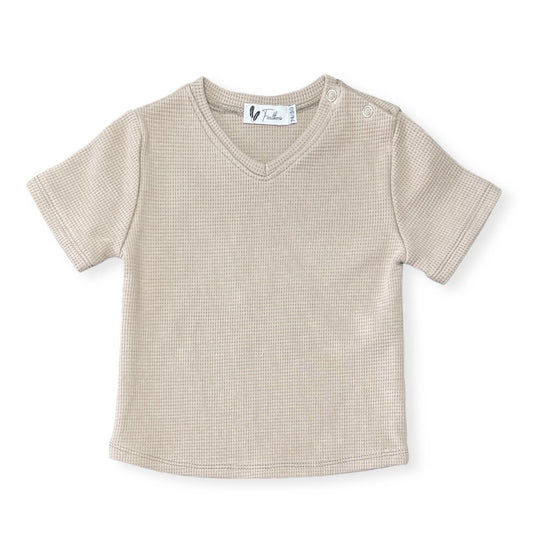 Shirt V-hals Wafel - Fijne Kleine