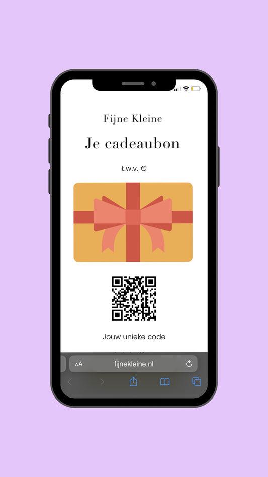 Digitale Cadeaubon - Fijne Kleine