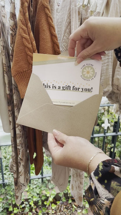 Cadeaubon per post