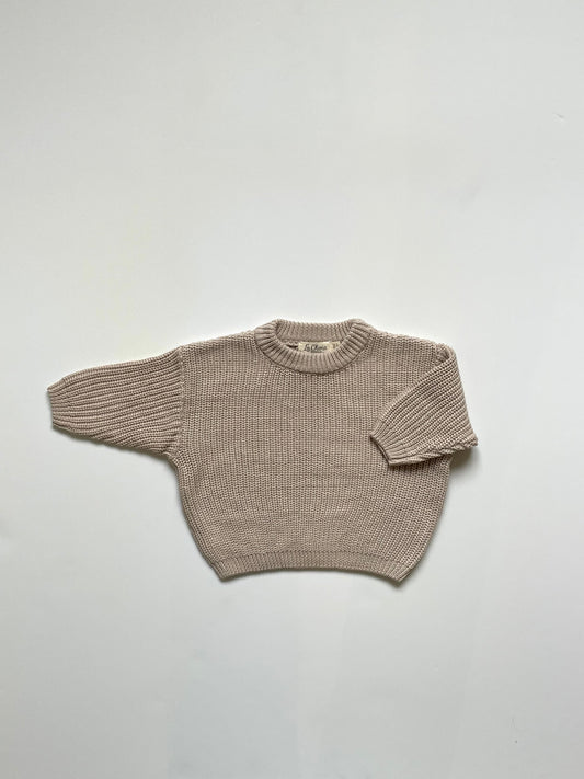 Oversized Trui Beige - Fijne Kleine
