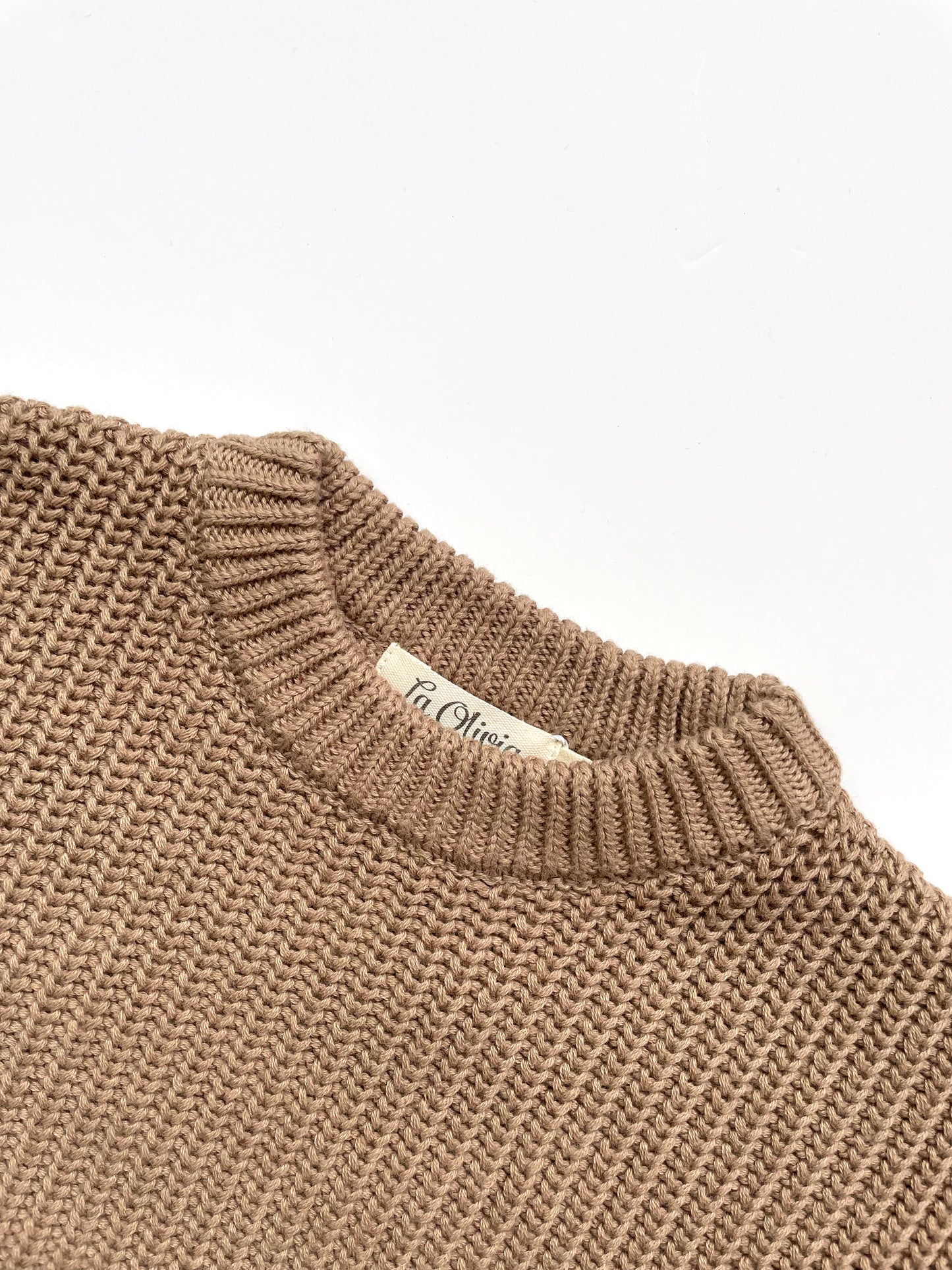 Oversized Trui Mokka - Fijne Kleine