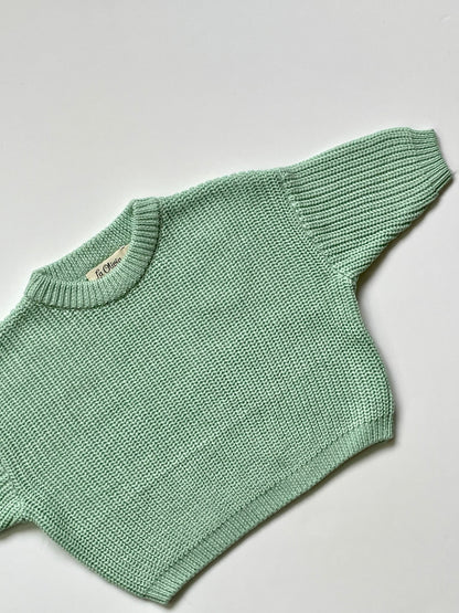 Oversized Trui Mint Groen