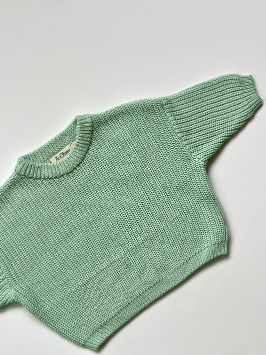 Oversized Trui Mint Groen - Fijne Kleine