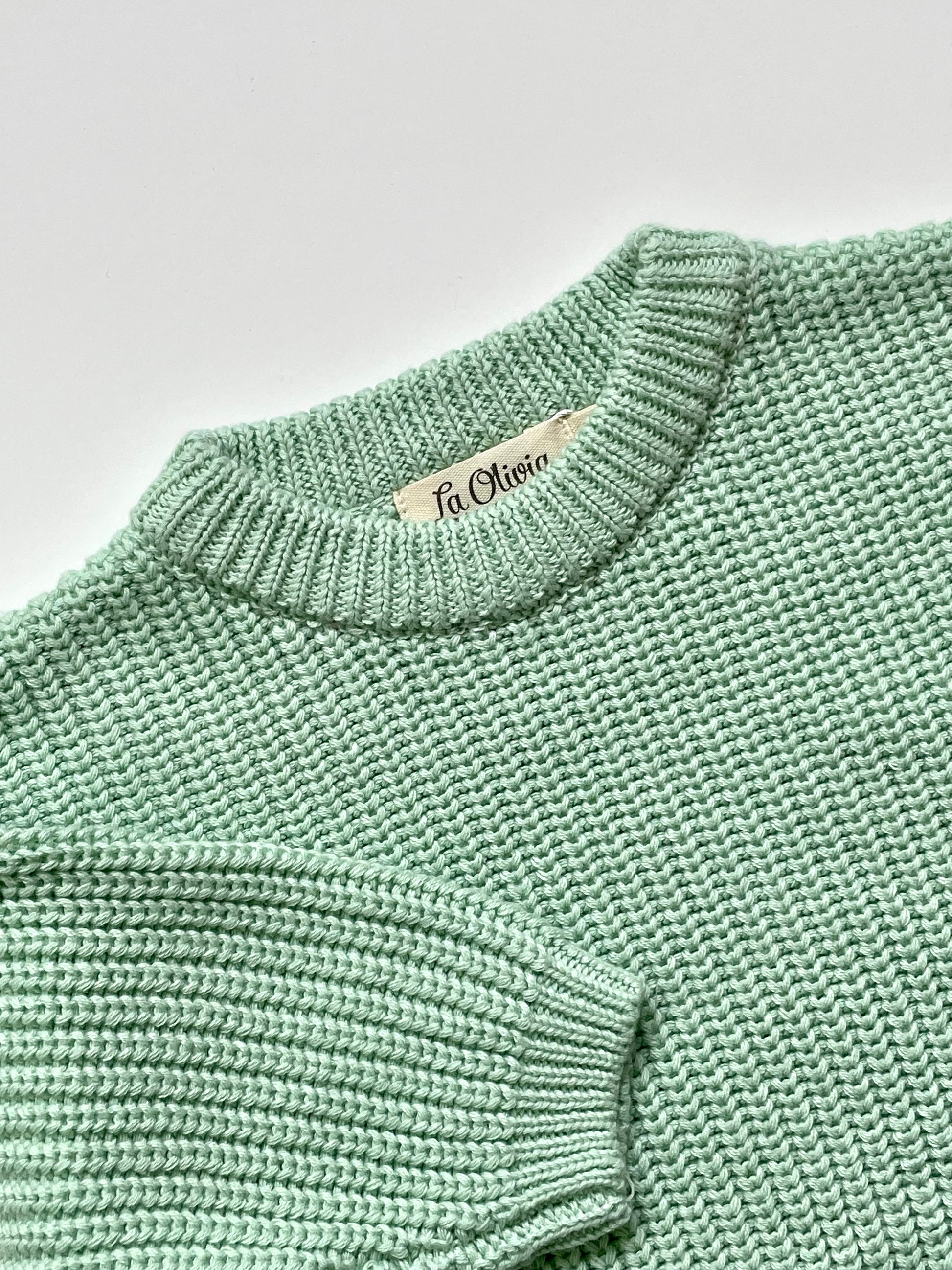 Oversized Trui Mint Groen - Fijne Kleine